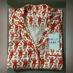 Monkey Polo Pajamas Watermelon PJs polo set